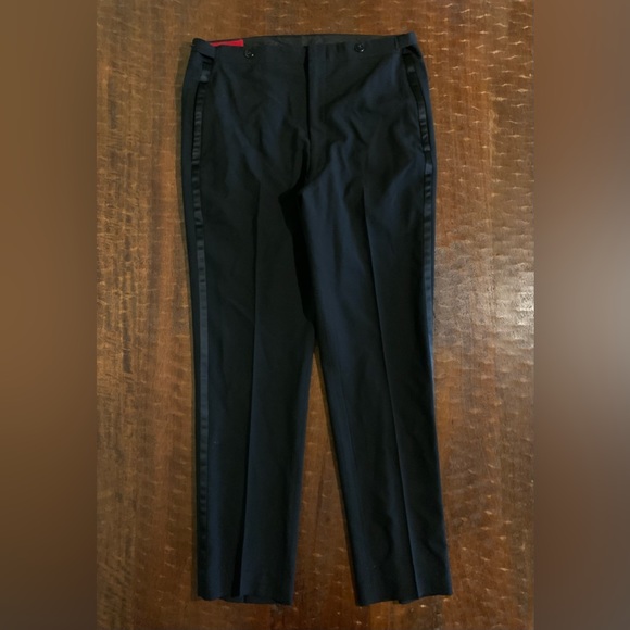 VTG Pierre Balmain Men’s Size 41R Blazer & 36x30.5 Pants 2pc Black Formal Suit - Picture 11 of 13